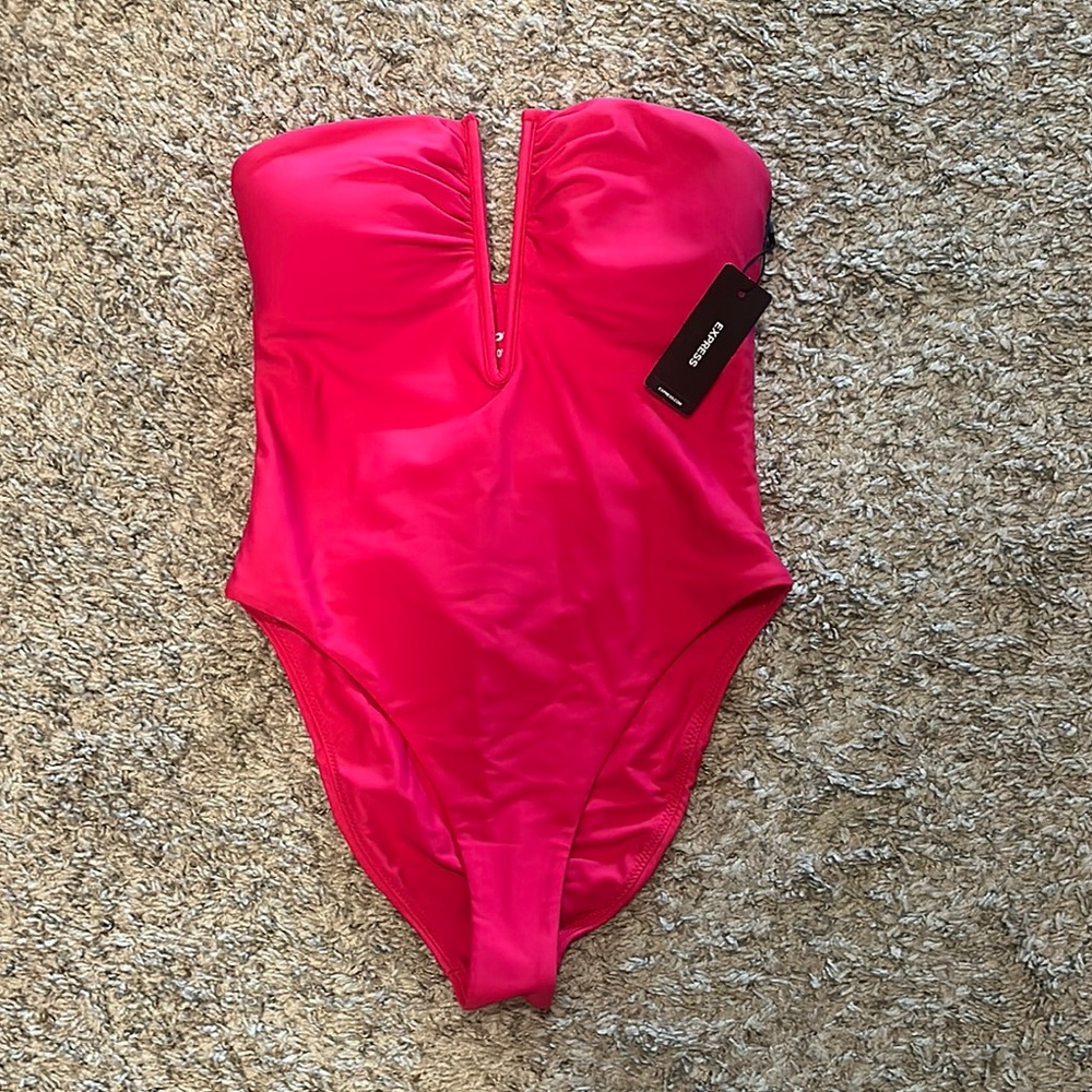 NWT Express Hot pink one piece swim suit